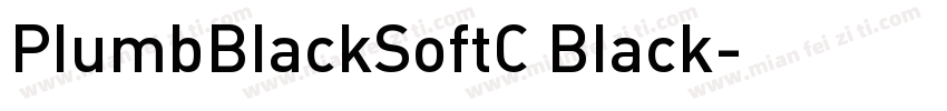 PlumbBlackSoftC Black字体转换